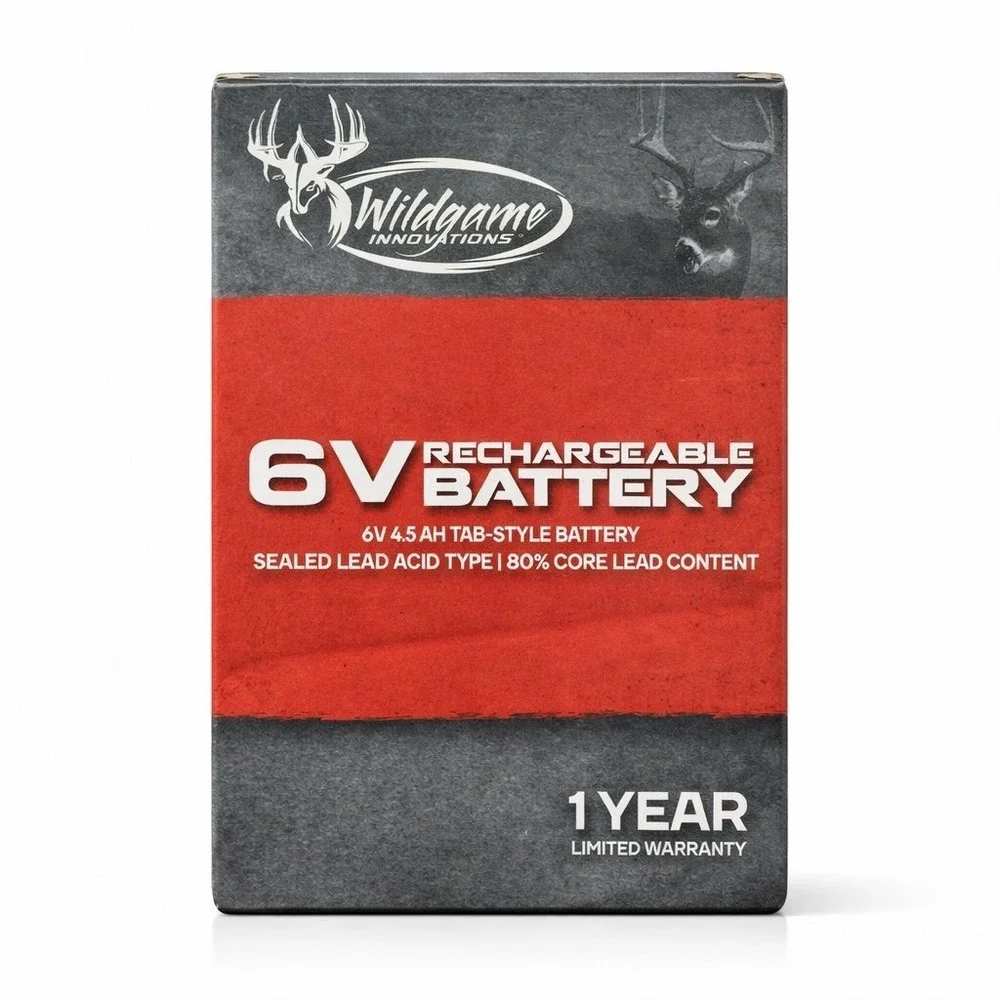 Wildgame Innovations - 6V Rechargeable Battery (4.5Ah)‎ - 6VB1 Tab Style